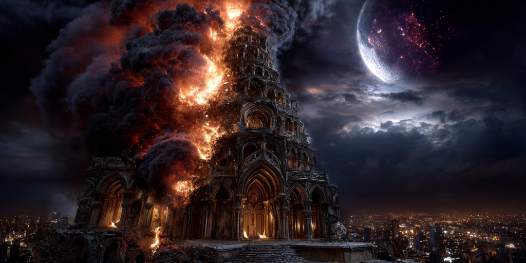The Myth of the Falling Tower We Do Not Witness Collapse; We Watch Its Funeral