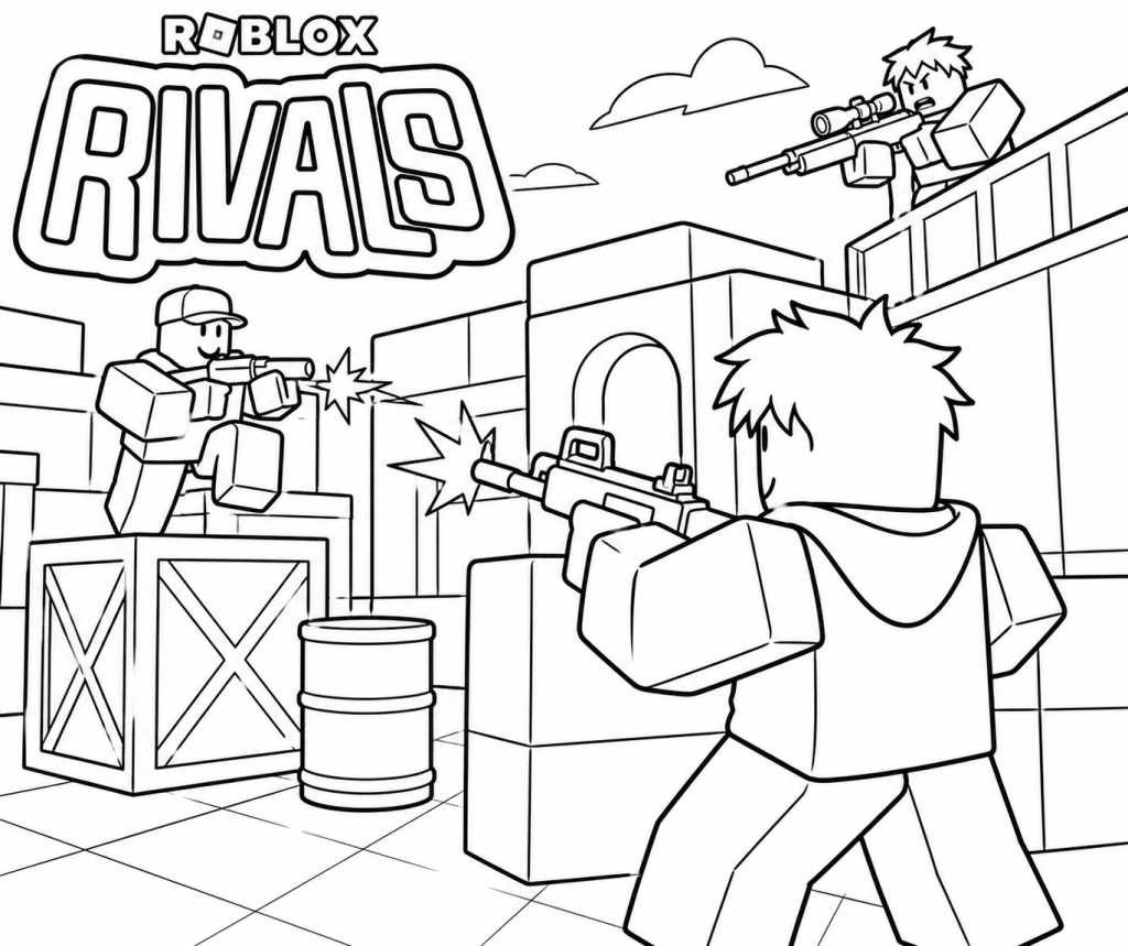 Rivals, coloring image
