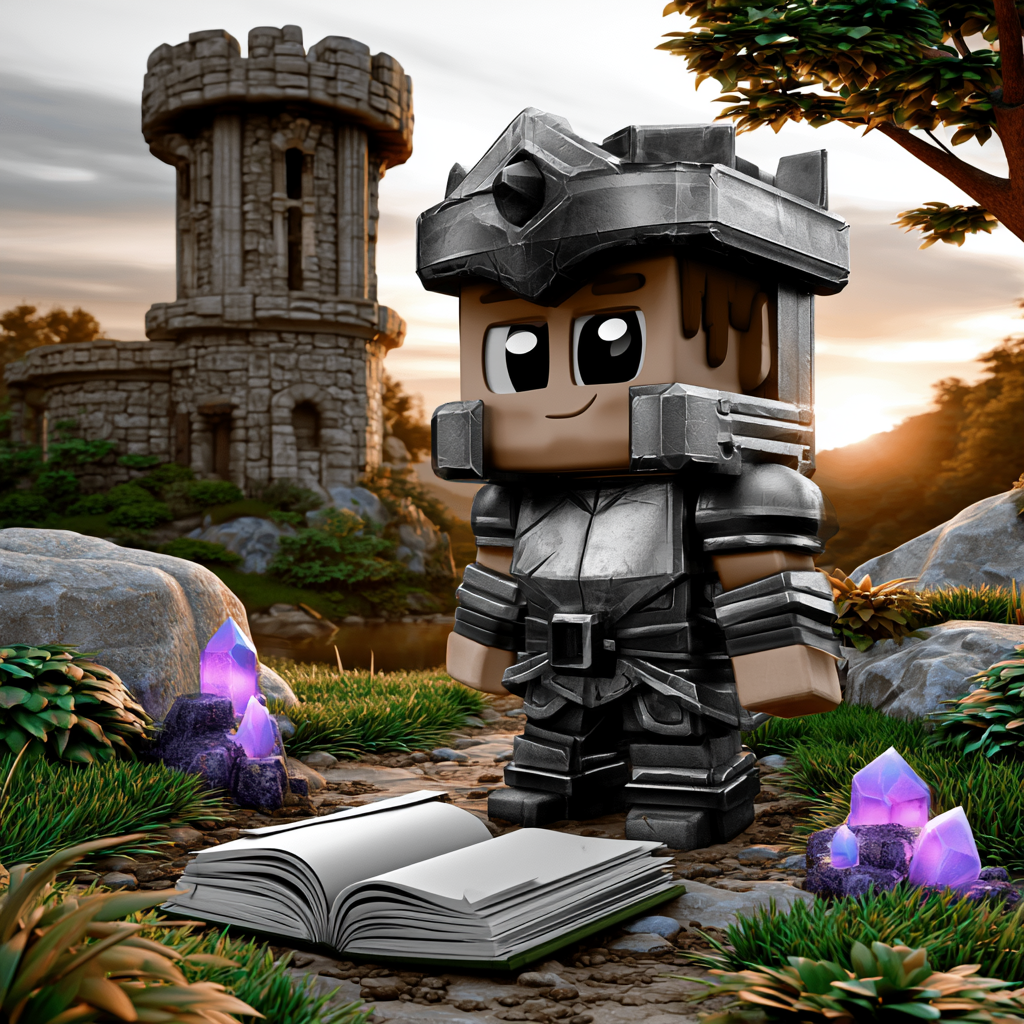 Free Printable Inspired-by Blocky Adventure Game Coloring Images