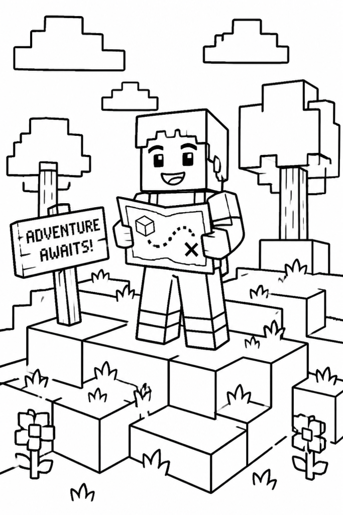 A child builder exploring a blocky sandbox hill.